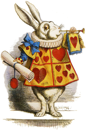 ..interesting people followed a white rabbit to celebrate an important birthday in Wonderland!