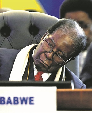 Mugabe ‘sleeps’ through Trump speech Mugabe ‘sleeps’ through Trump speech