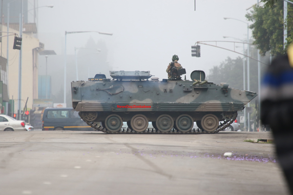 Latest Pictures: Army in Harare CBD 