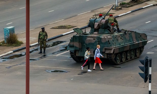 Robert Mugabe in detention after military takes control of Zimbabwe