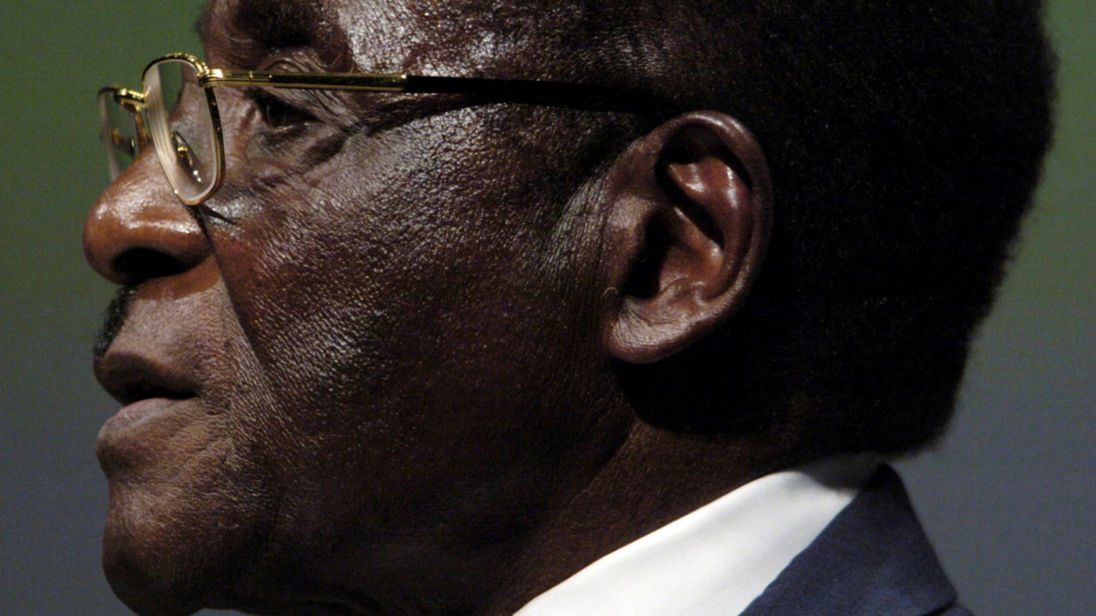 FILE PHOTO - File photo of Zimbabwean President Mugabe addressing the inaugural session of the World...