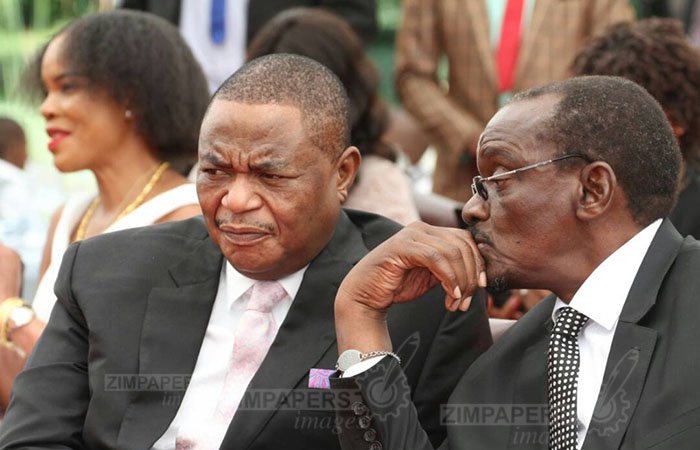 Vice Presidents General Constantino Chiwenga (Rtd) (L) and Cde Kembo Mohadi