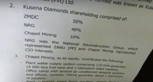 Secret document indicates hidden ZANU-PF stake in Zimbabwe’s diamonds 