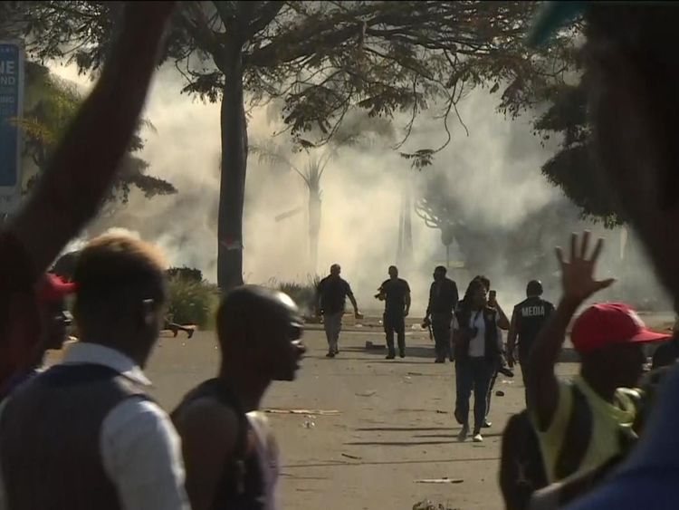 There has been unrest in Harare