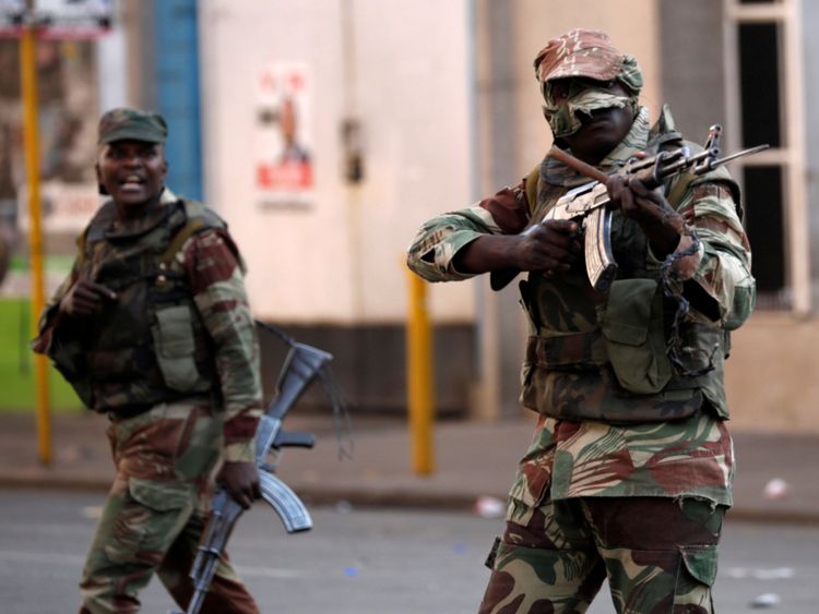 The military have flooded the streets of the capital to disperse protesters
