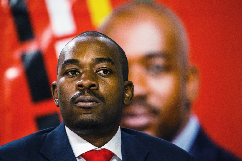File: MDC leader, Nelson Chamisa, claims he has evidence his party won the election.