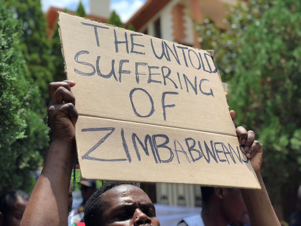 File: Nationwide demonstrations erupted after President Emmerson Mnangagwa said fuel prices would double.