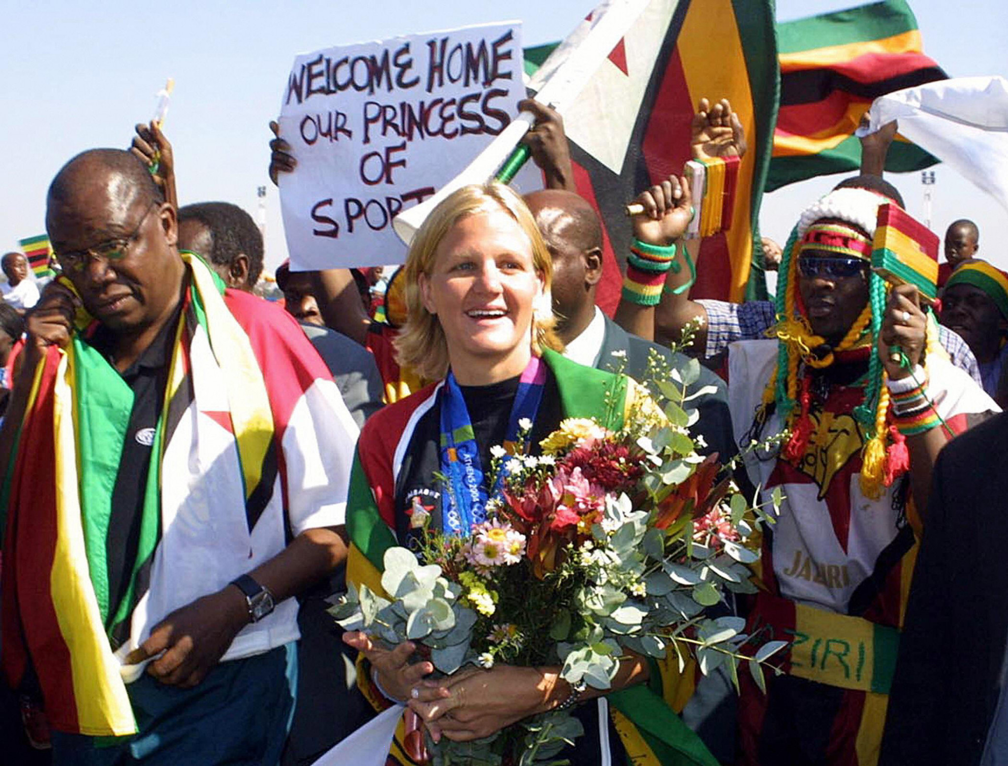 The hockey team's Olympic medal is Zimbabwe's only one not won by Kirsty Coventry ©Getty Images