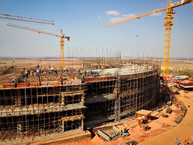 Structural work on new parliament building in Zimbabwe complete