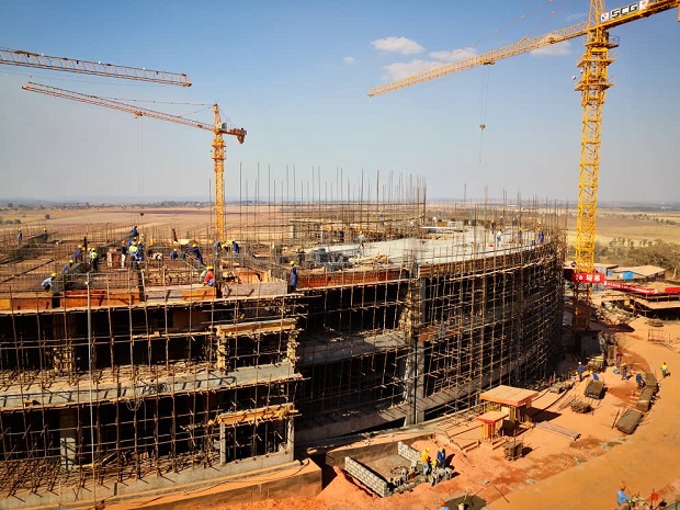 Structural work on new parliament building in Zimbabwe complete Structural work on new parliament building in Zimbabwe complete