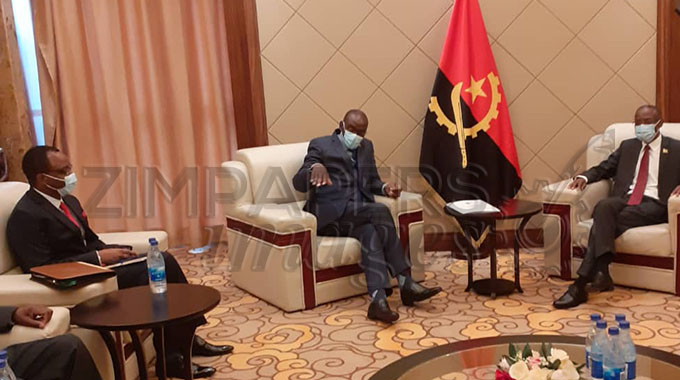 JUST IN: Zim, Angola seek to enhance ties