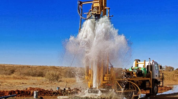 Highfield residents drill borehole