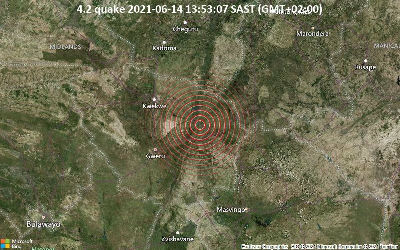 4.2 quake 2021-06-14 13:53:07 SAST (GMT+02:00)