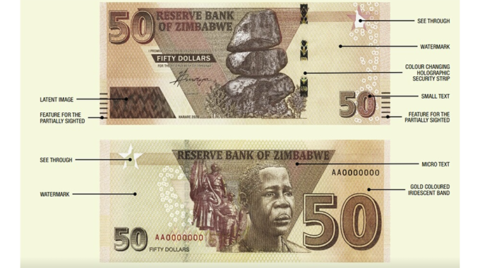 JUST IN: RBZ introduces new $50 notes