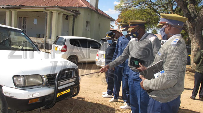 Police impound vehicles fitted with bar lights