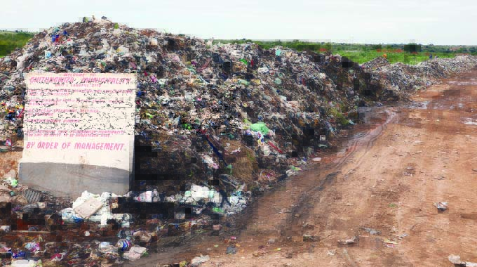 Illegal dumpsite at council premises