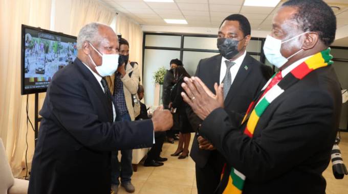 President Mnangagwa attends former Zambian President Banda’s funeral