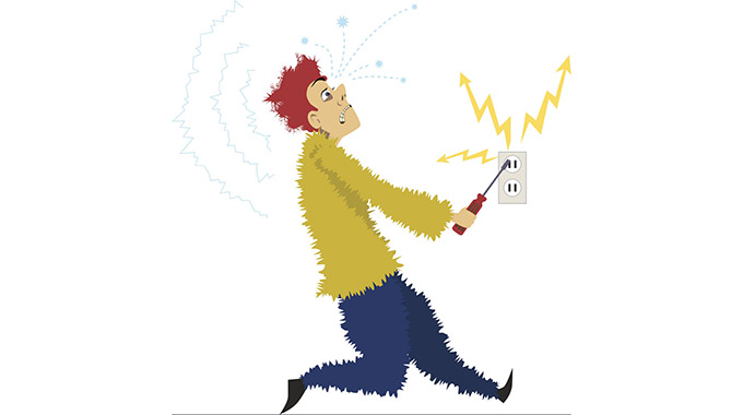 Transformer thief electrocuted