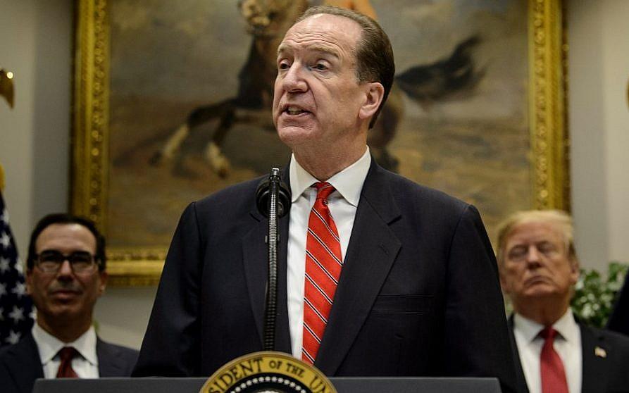 David Malpass World Bank Recession