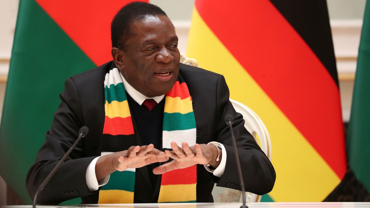 Zimbabwe's President Emmerson Mnangagwa