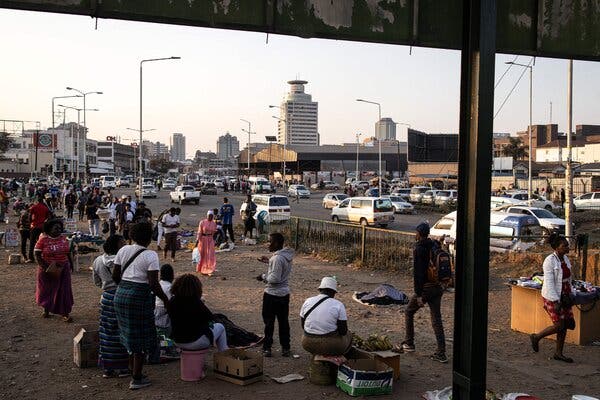 Harare on Saturday. While polls suggest a tight vote, many international and domestic observers doubt that the election will be free and fair.