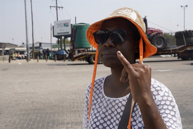 Zimbabwean nationals who have cast their votes at the Beitbridge border. (Photo: Alfonso Nqunjana/News24)