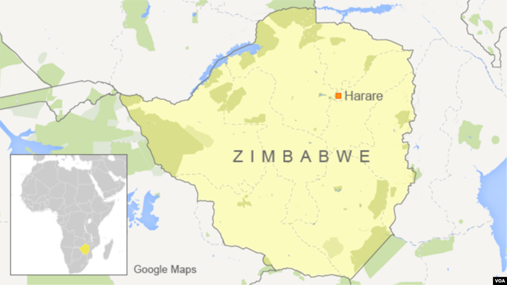 Map of Zimbabwe