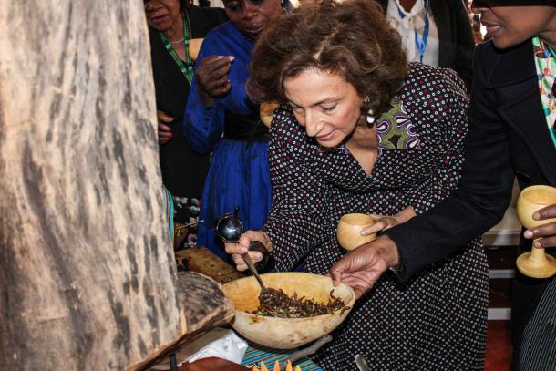 UNESCO DG visiting First Lady's Gastronomy Kitchen