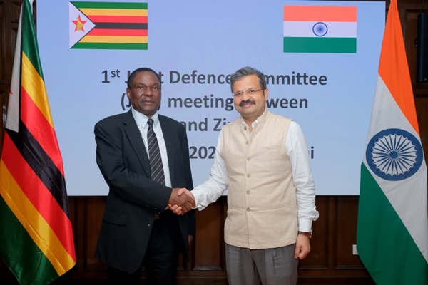 India and Zimbabwe agree to enhance bilateral defence ties by expanding existing cooperation