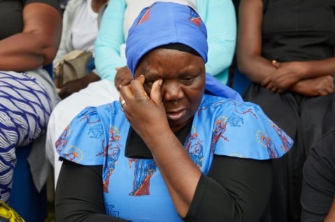Dozens gathered for a memorial service in the lakeside town of Kariba Dozens gathered for a memorial service in the lakeside town of Kariba